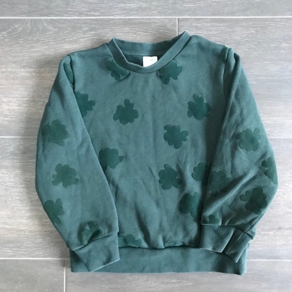 COS kids green sweatshirt 2-4T
